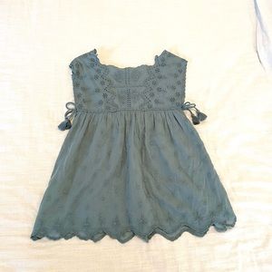 Louise Misha 7Y Blue Paisley Dress